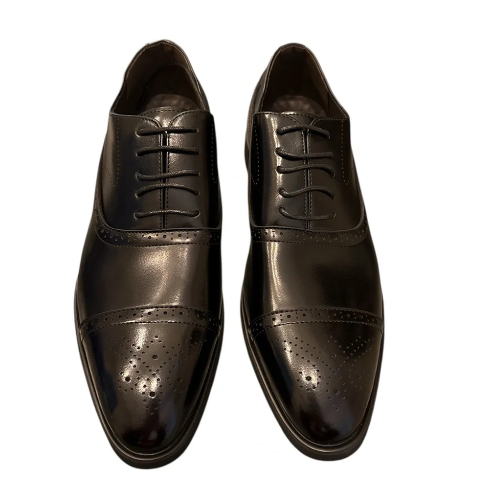 NWT, Men’s Black Dress Shoes,‎ 44